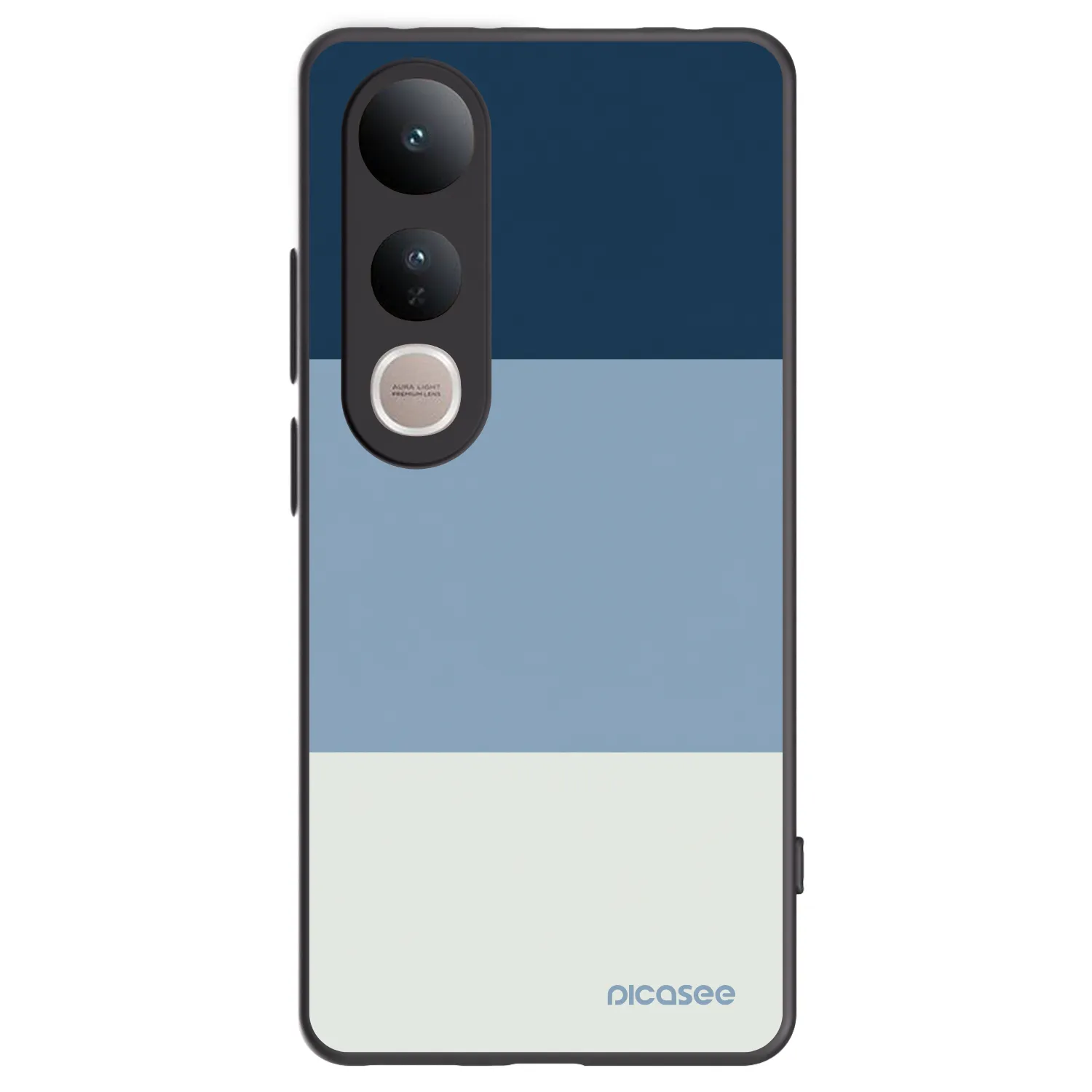 Picasee Μαύρη θήκη σιλικόνης για Vivo V50 Lite 5G - Coastal Blue