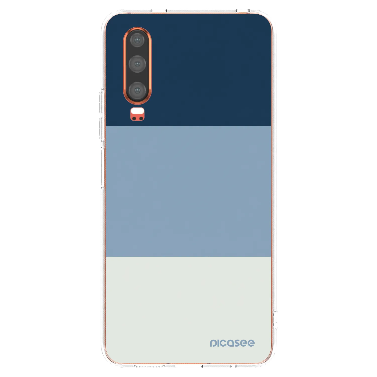 Picasee διαφανής θήκη σιλικόνης Huawei P30 - Coastal Blue