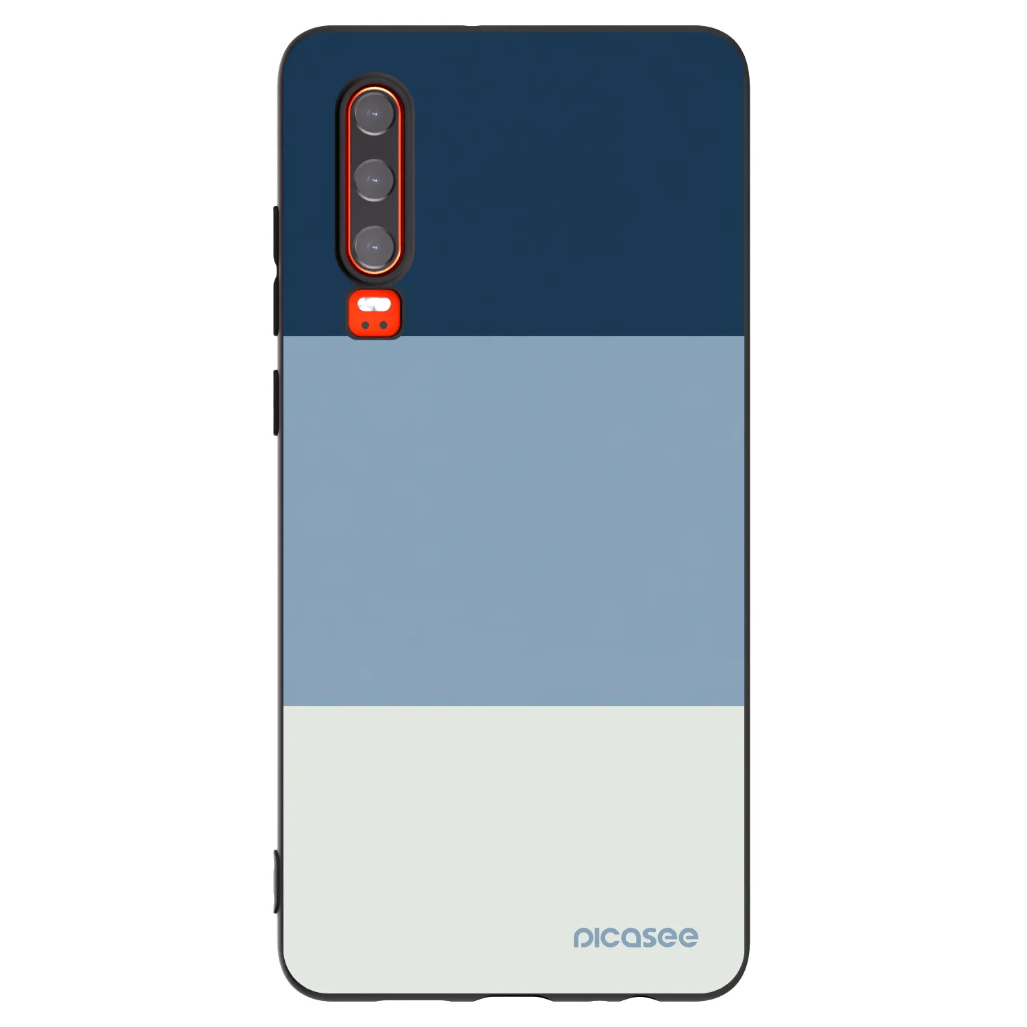 Picasee Μαύρη θήκη σιλικόνης για Huawei P30 - Coastal Blue