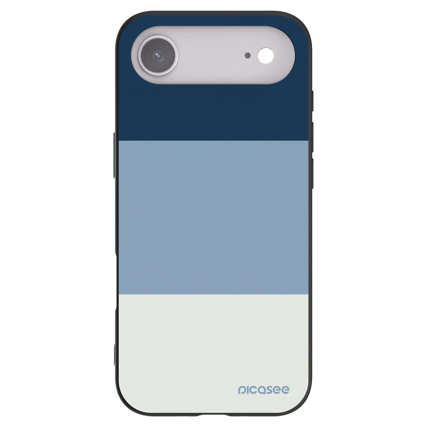 Picasee Μαύρη θήκη σιλικόνης για Apple iPhone Air - Coastal Blue