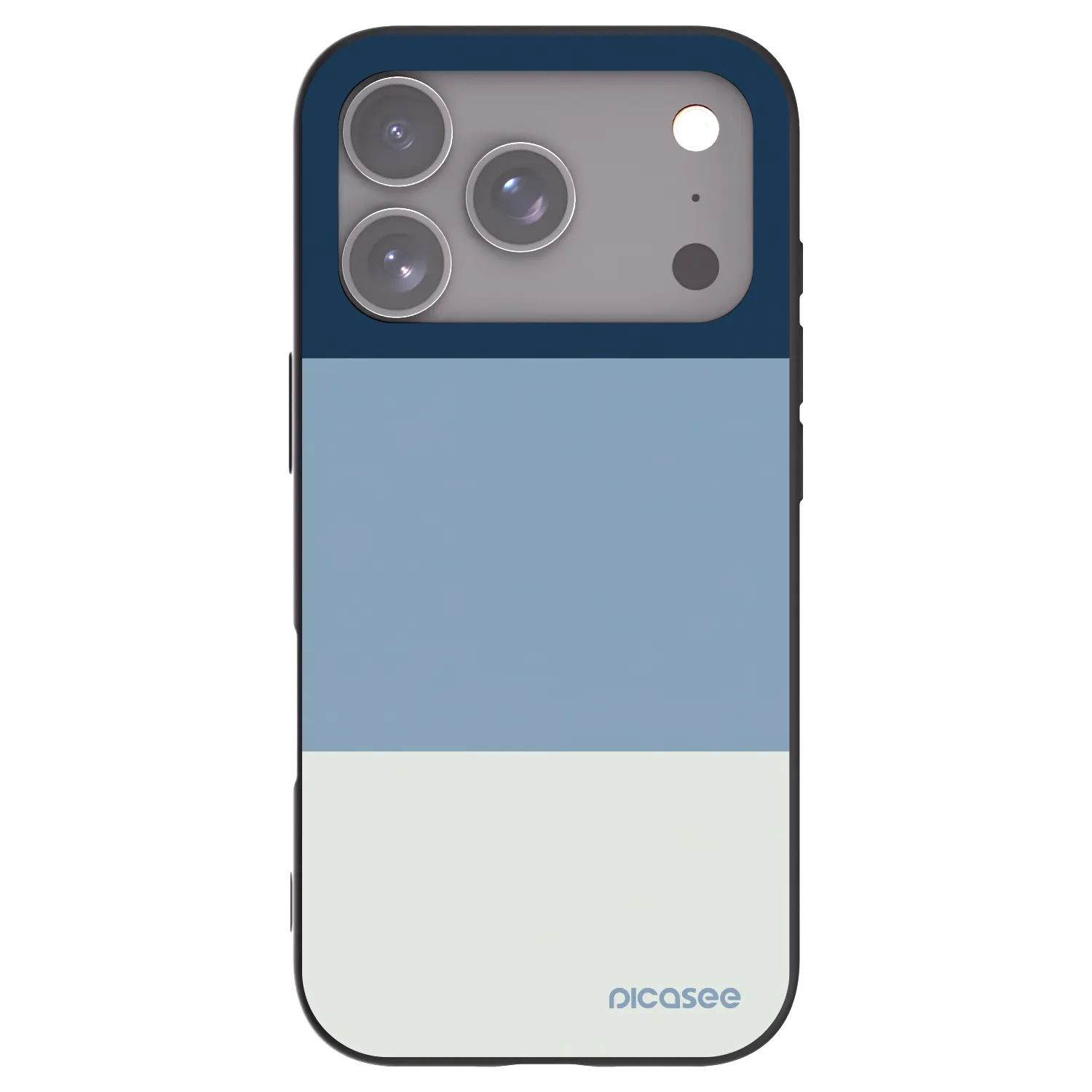 Picasee Μαύρη θήκη σιλικόνης για Apple iPhone 17 Pro - Coastal Blue