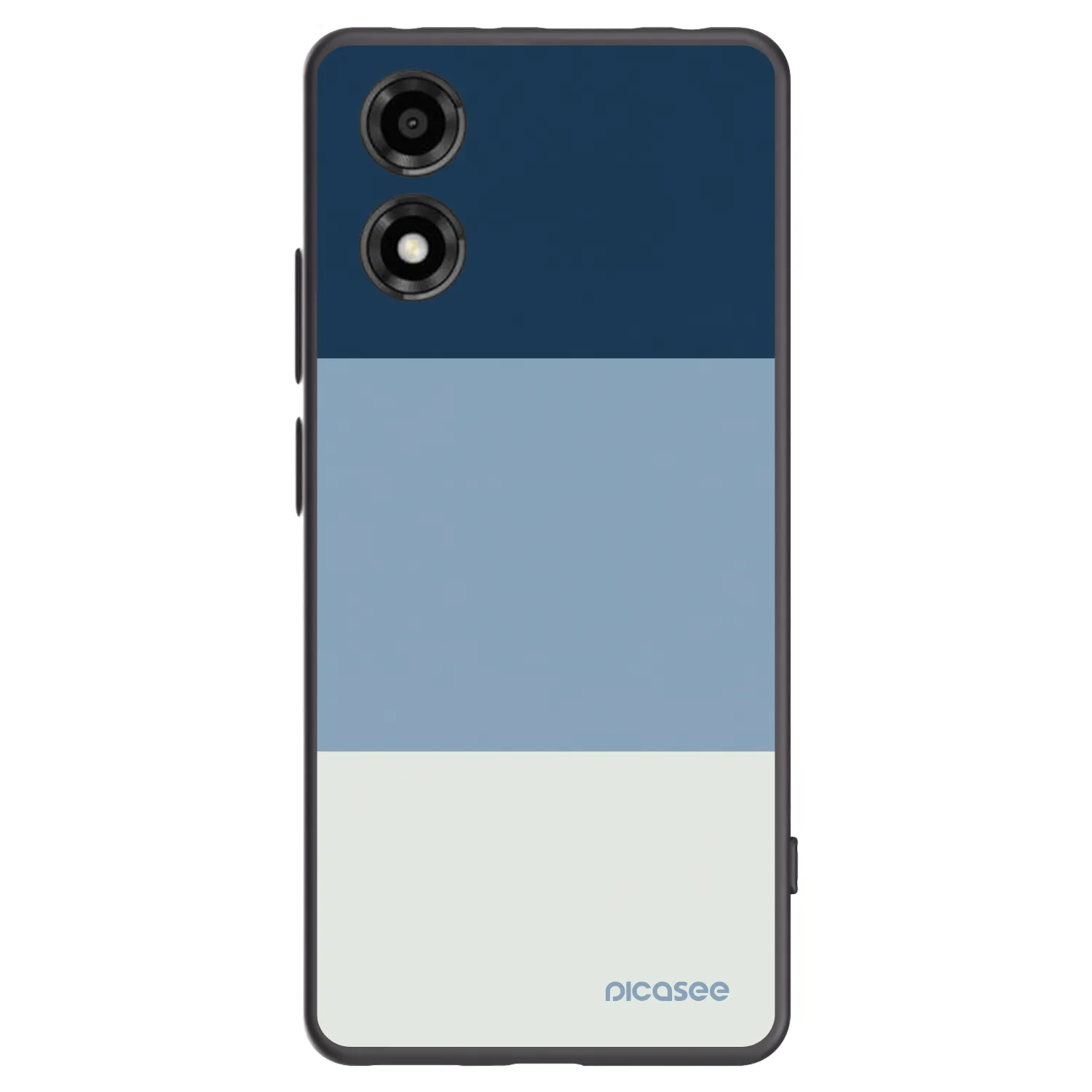 Picasee Μαύρη θήκη σιλικόνης για Motorola Moto E14 - Coastal Blue