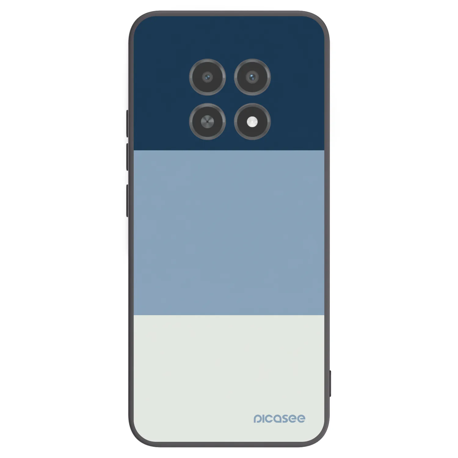 Picasee Μαύρη θήκη σιλικόνης για Realme 12X - Coastal Blue