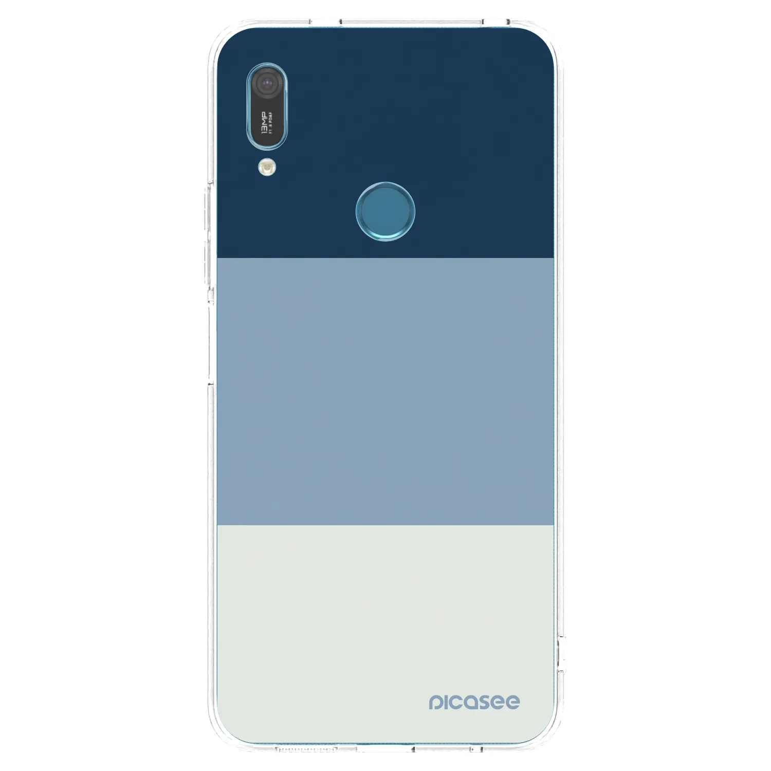 Picasee διαφανής θήκη σιλικόνης Huawei Y6 2019 - Coastal Blue
