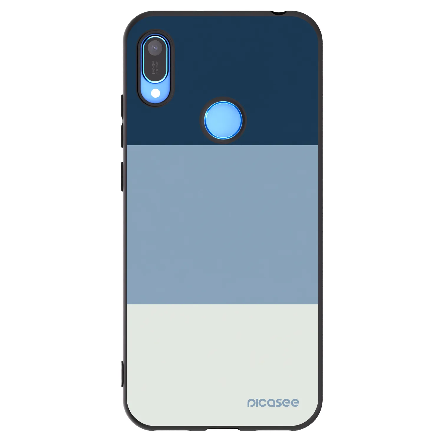 Picasee Μαύρη θήκη σιλικόνης για Huawei Y6 2019 - Coastal Blue