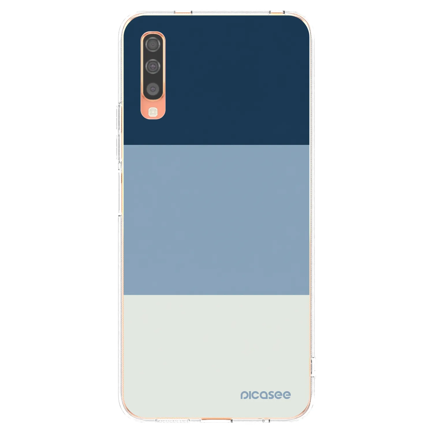 Picasee διαφανής θήκη σιλικόνης Samsung Galaxy A70 A705F - Coastal Blue