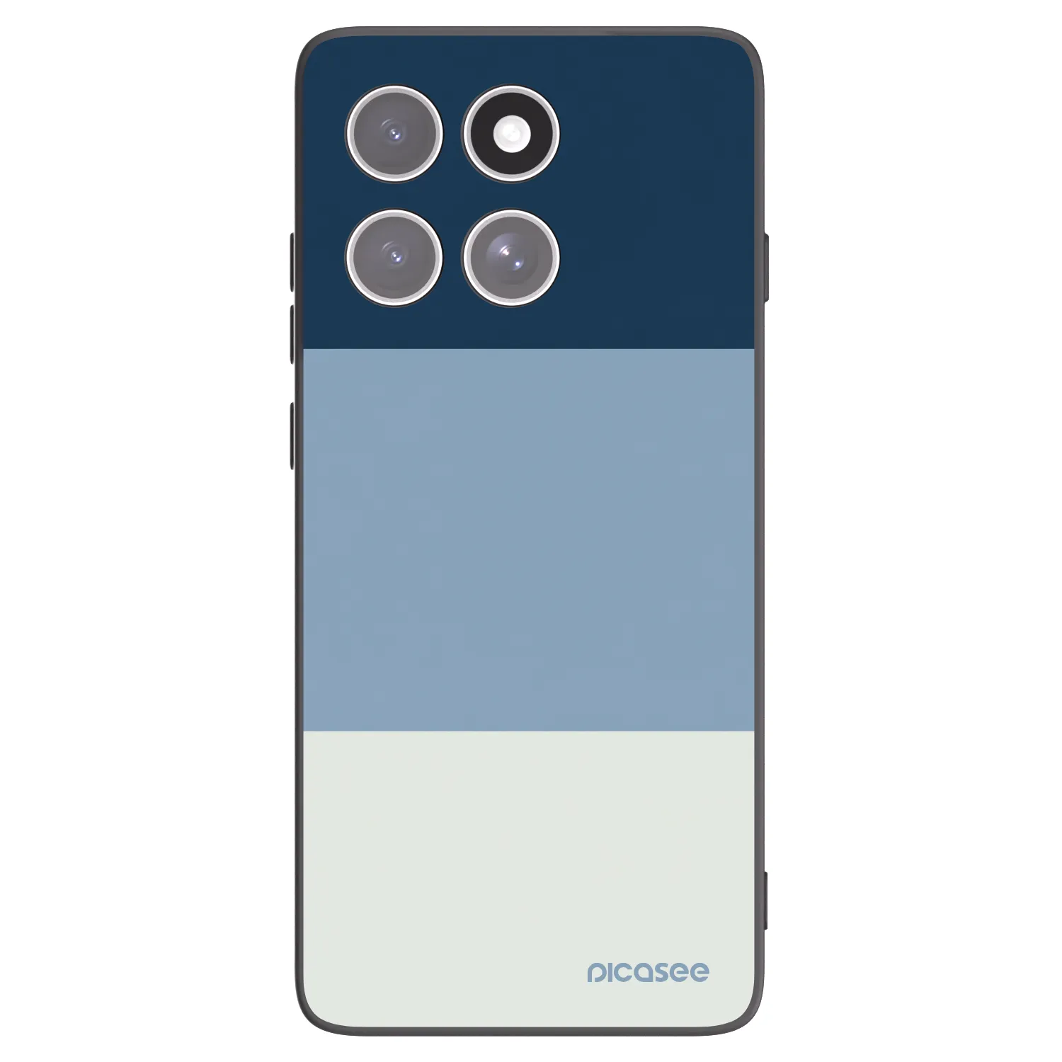 Picasee Μαύρη θήκη σιλικόνης για Motorola Edge 60 Pro - Coastal Blue