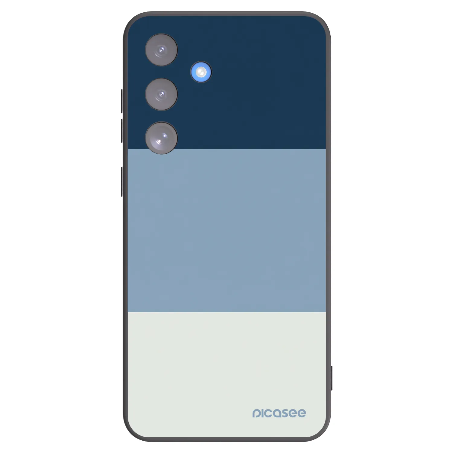 Picasee Μαύρη θήκη σιλικόνης για Samsung Galaxy S25 FE 5G - Coastal Blue
