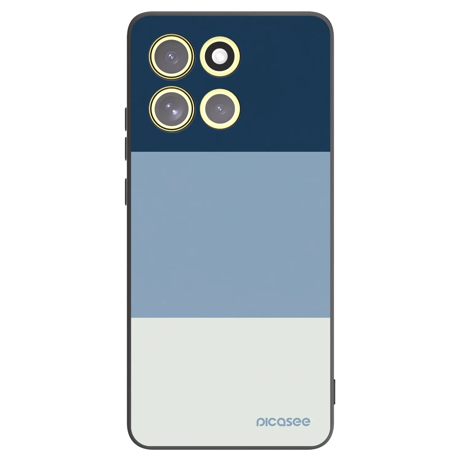 Picasee Μαύρη θήκη σιλικόνης για Motorola Moto G86 Power 5G - Coastal Blue