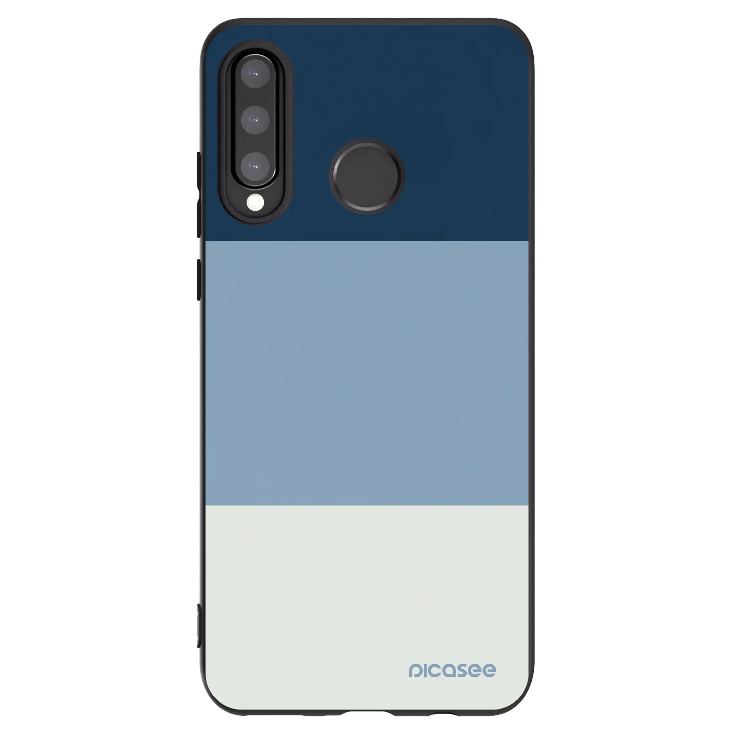 Picasee Μαύρη θήκη σιλικόνης για Huawei P30 Lite - Coastal Blue