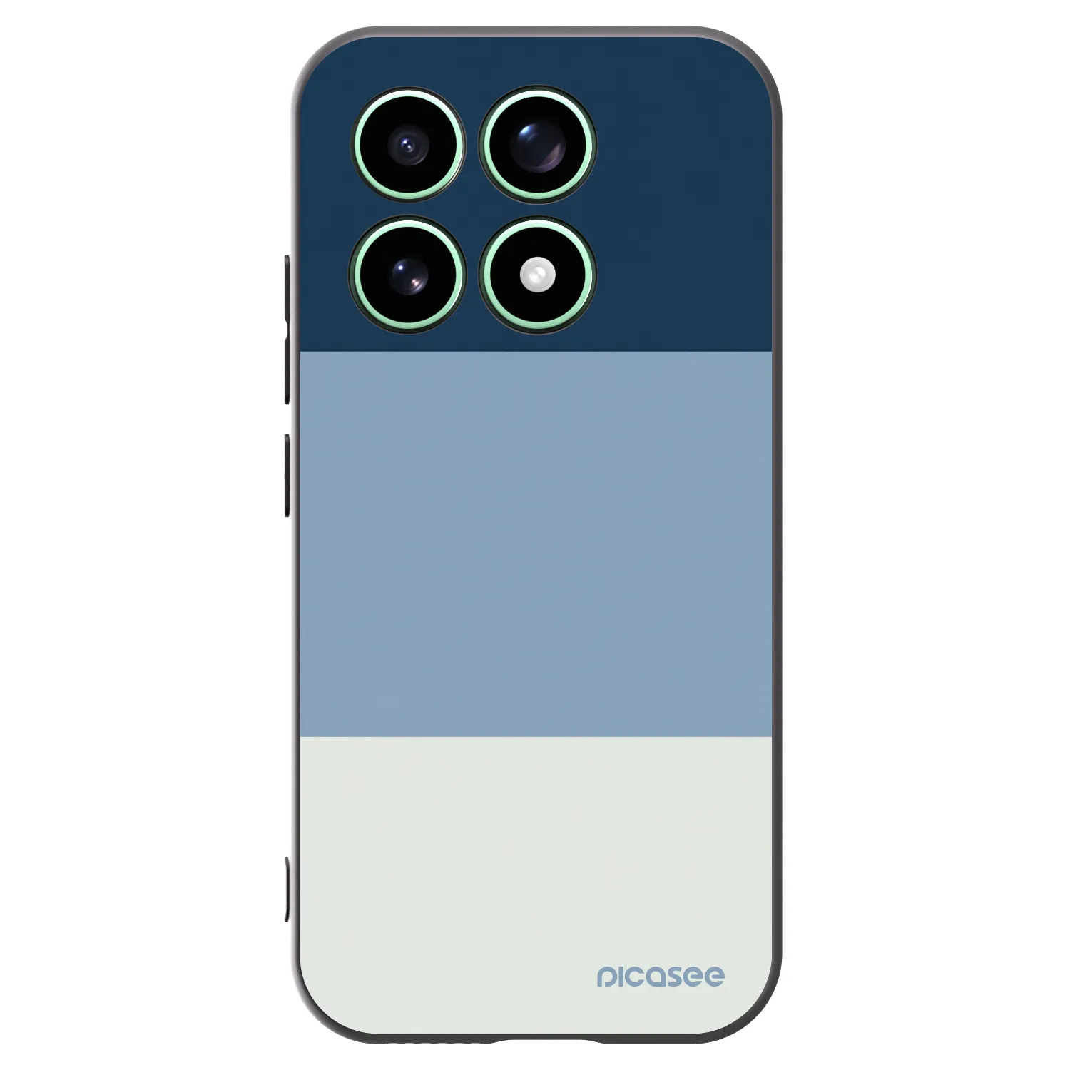 Picasee Μαύρη θήκη σιλικόνης για Xiaomi 17 - Coastal Blue