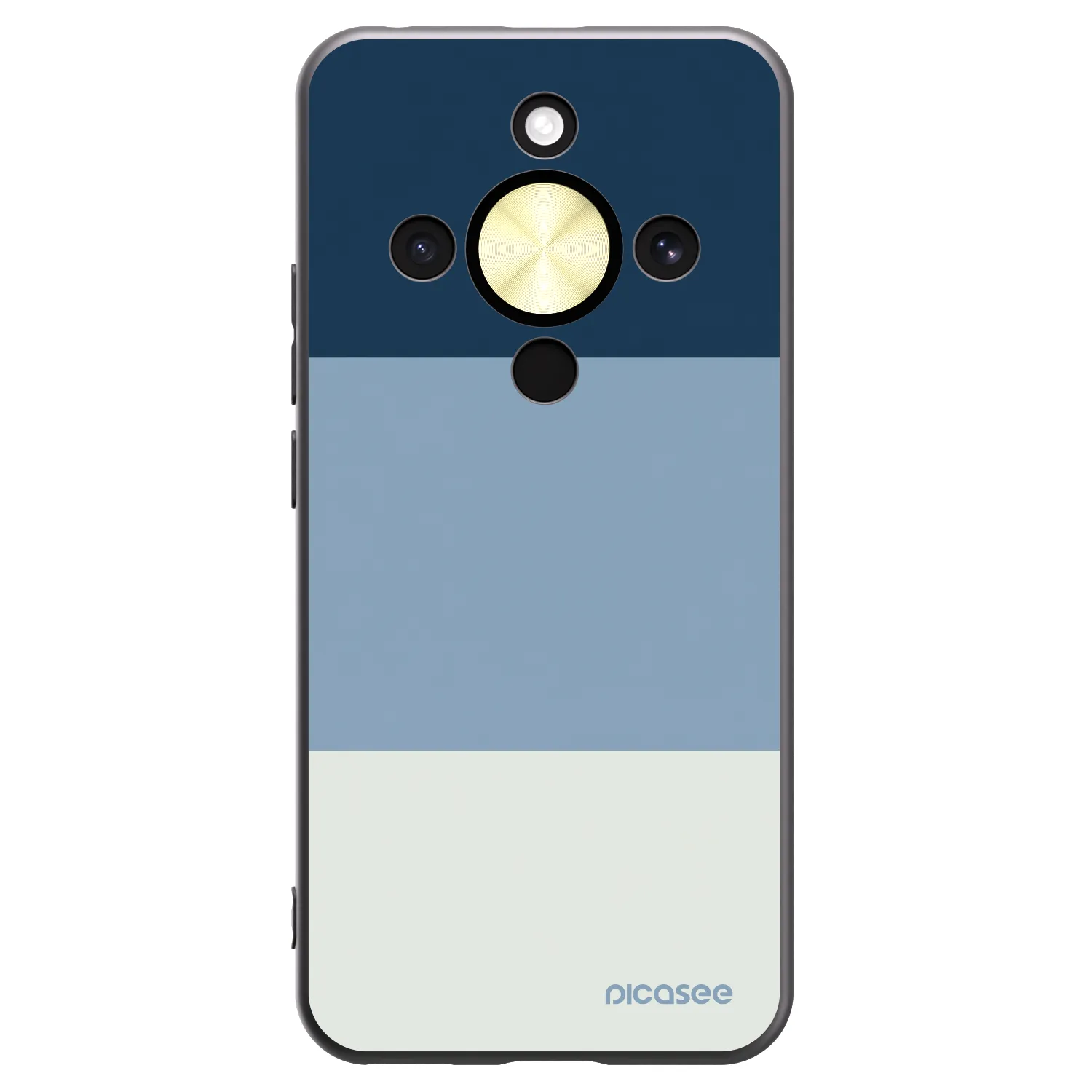 Picasee Μαύρη θήκη σιλικόνης για Honor Magic8 Lite 5G - Coastal Blue