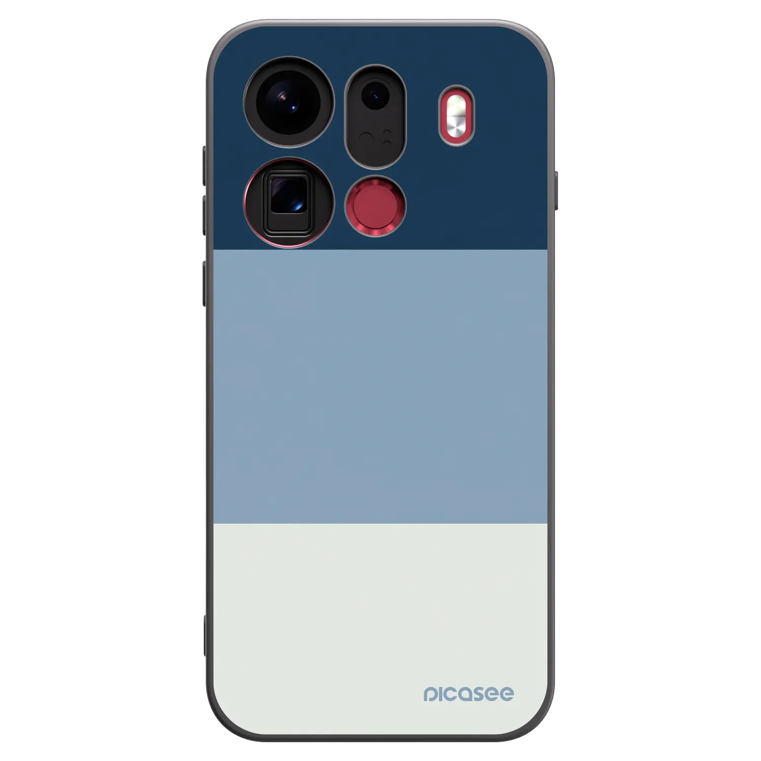 Picasee Μαύρη θήκη σιλικόνης για OPPO Find X9 Pro - Coastal Blue