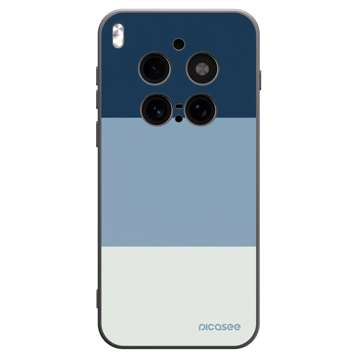 Picasee Μαύρη θήκη σιλικόνης για Vivo X300 Pro - Coastal Blue