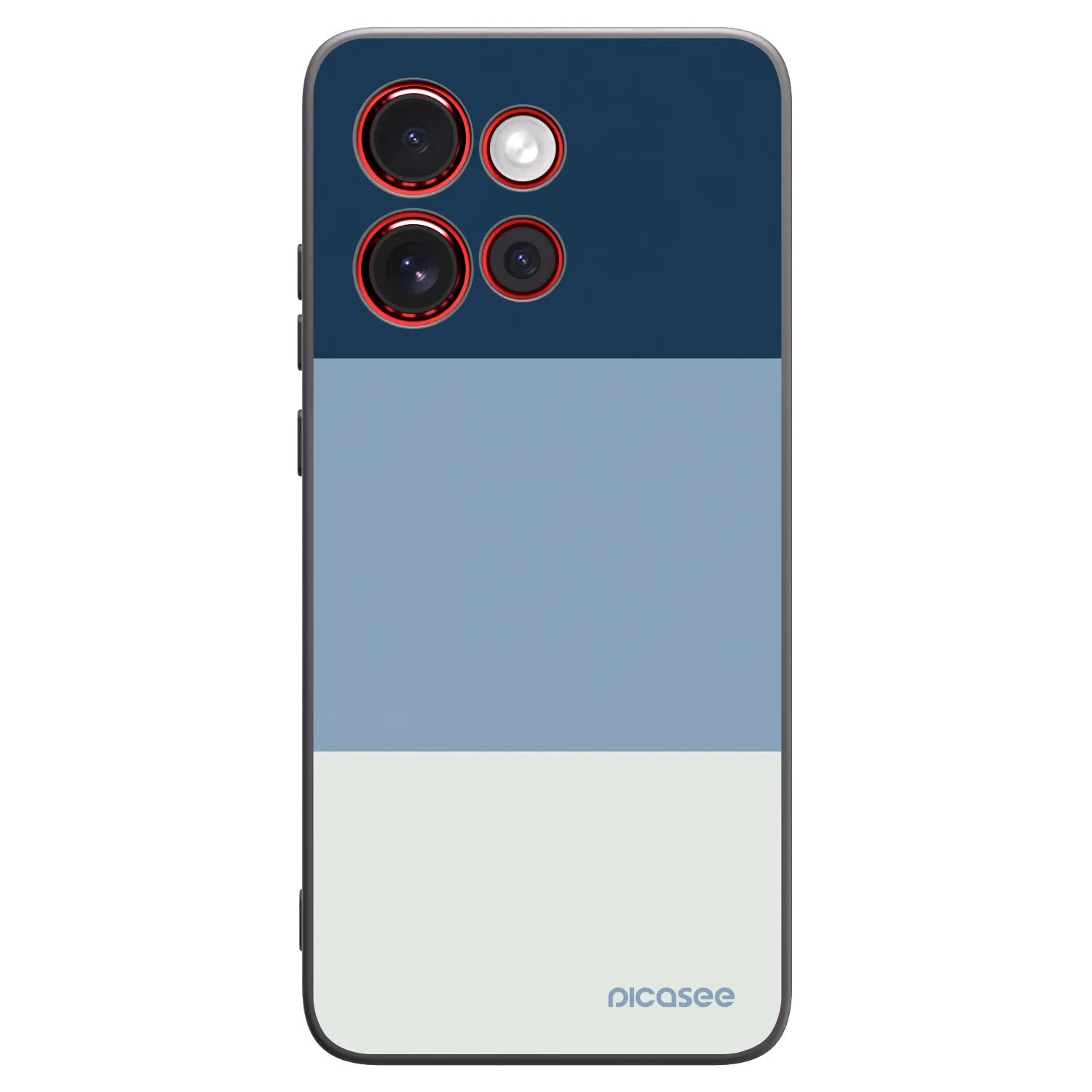 Picasee Μαύρη θήκη σιλικόνης για Motorola Edge 60 Neo 5G - Coastal Blue