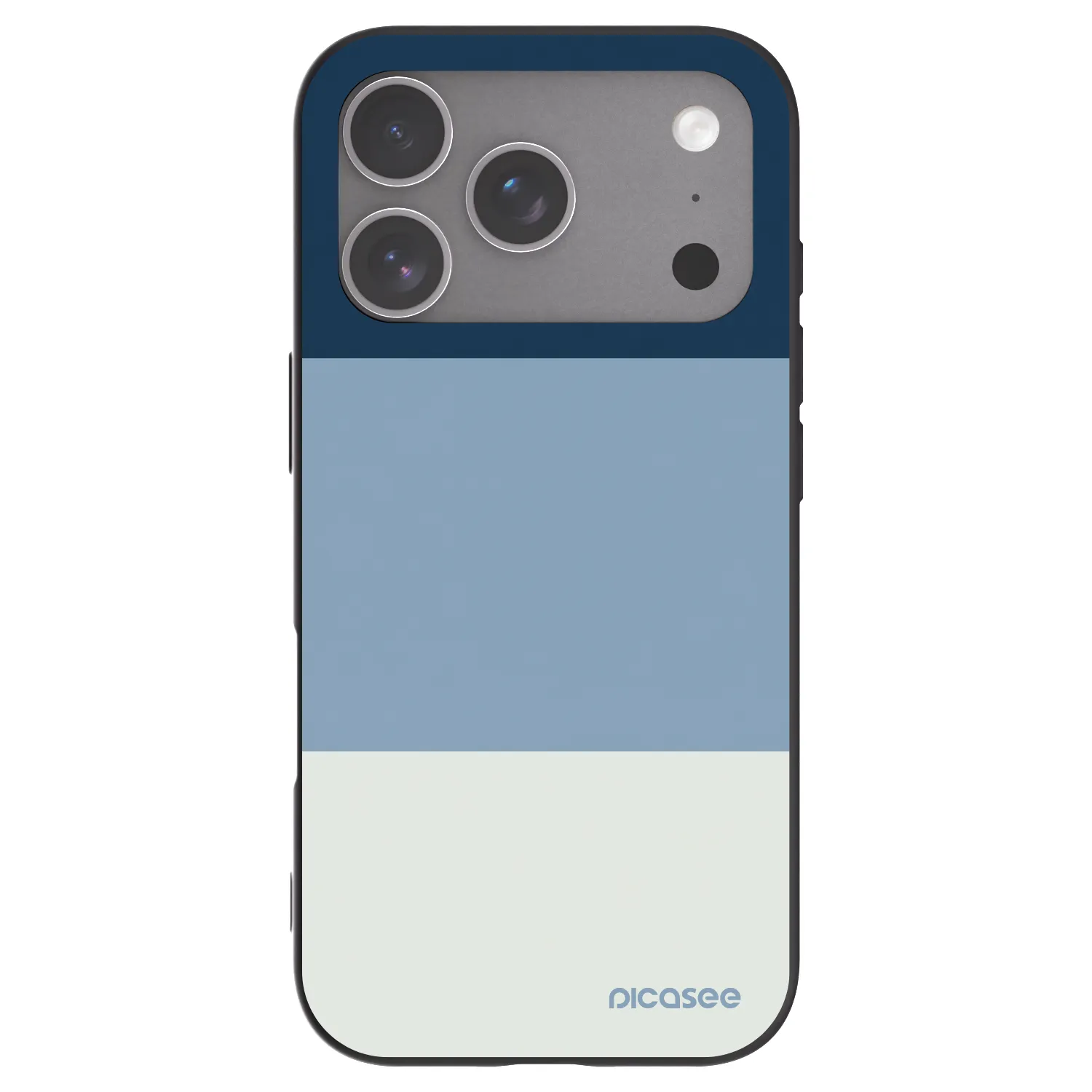 Picasee Μαύρη θήκη σιλικόνης για Apple iPhone 18 Pro - Coastal Blue