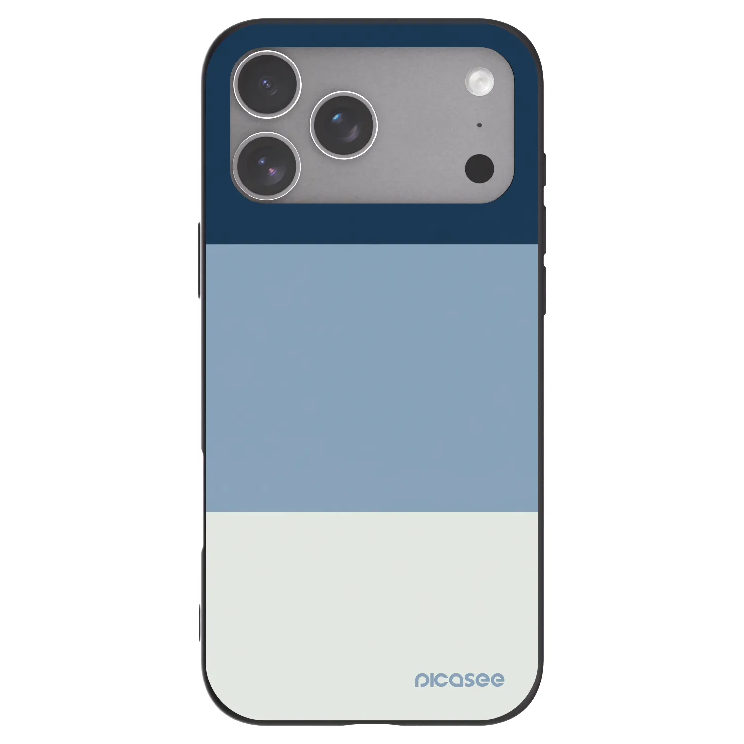 Picasee Μαύρη θήκη σιλικόνης για Apple iPhone 18 Pro Max - Coastal Blue