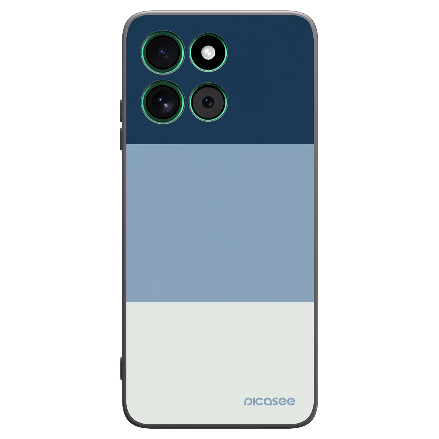 Picasee Μαύρη θήκη σιλικόνης για Motorola Moto G57 Power - Coastal Blue