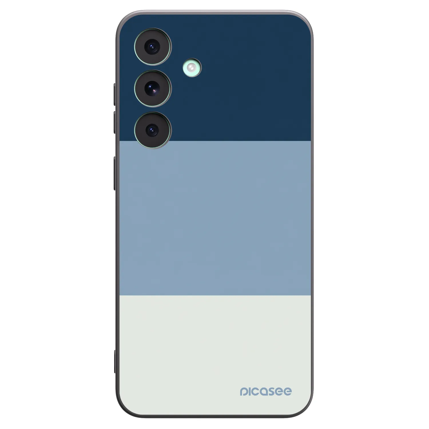 Picasee Μαύρη θήκη σιλικόνης για Samsung Galaxy S26 FE - Coastal Blue