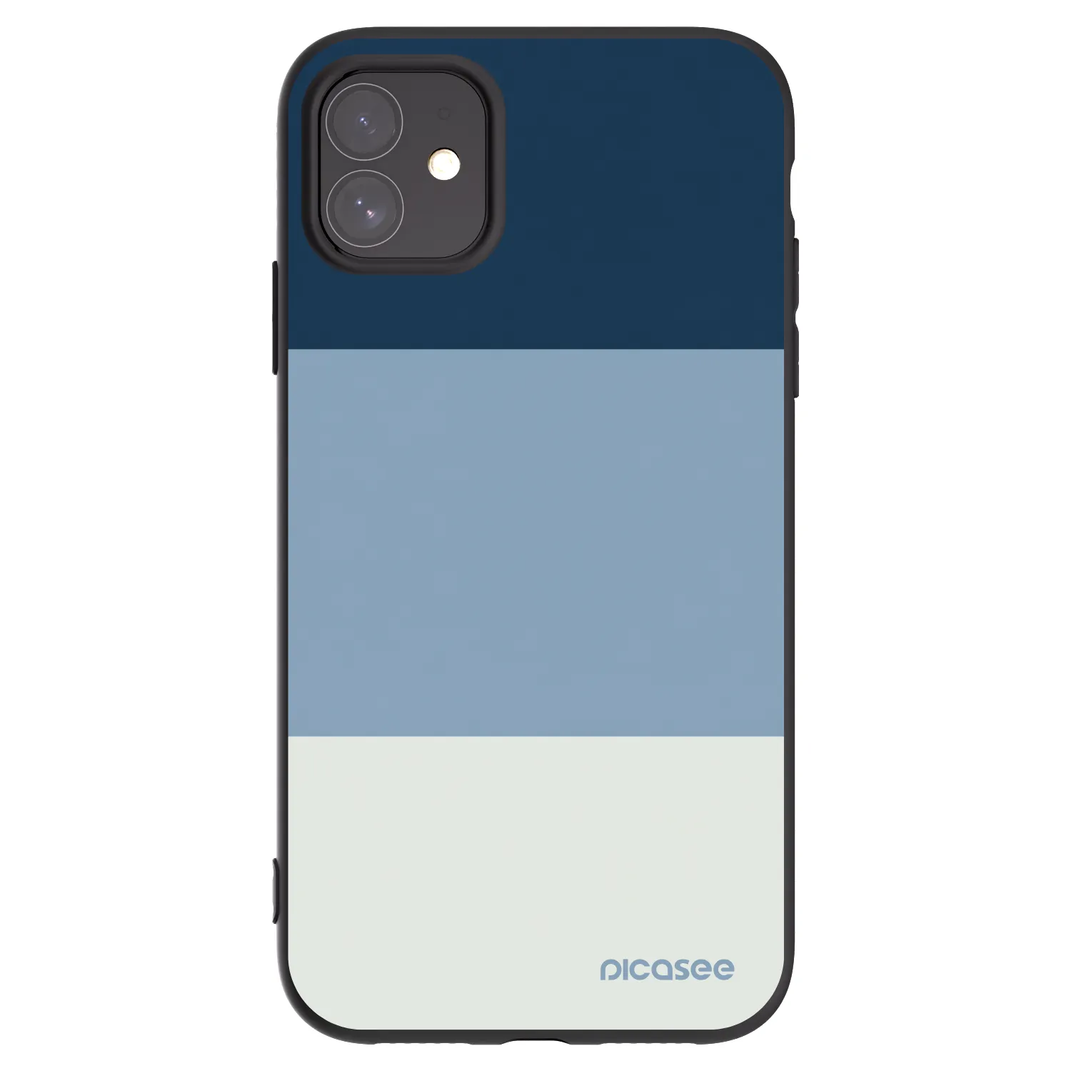 Picasee Μαύρη θήκη σιλικόνης για Apple iPhone 11 - Coastal Blue