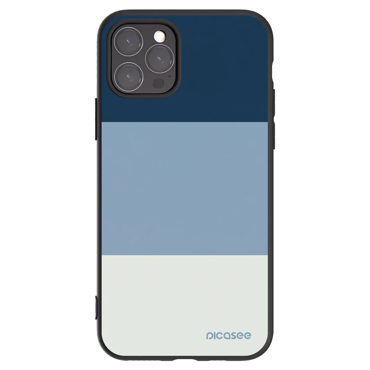 Picasee Μαύρη θήκη σιλικόνης για Apple iPhone 11 Pro - Coastal Blue
