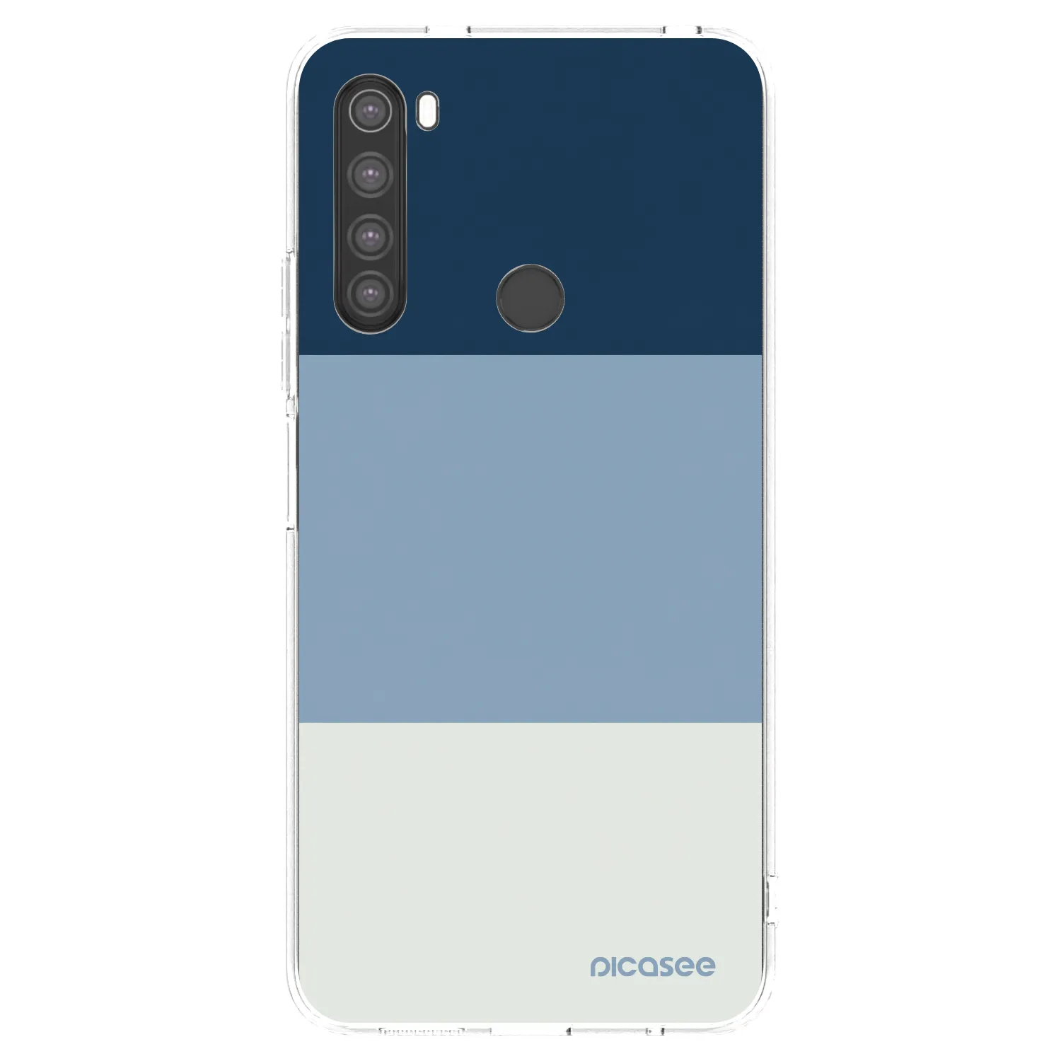 Picasee διαφανής θήκη σιλικόνης Xiaomi Redmi Note 8 - Coastal Blue