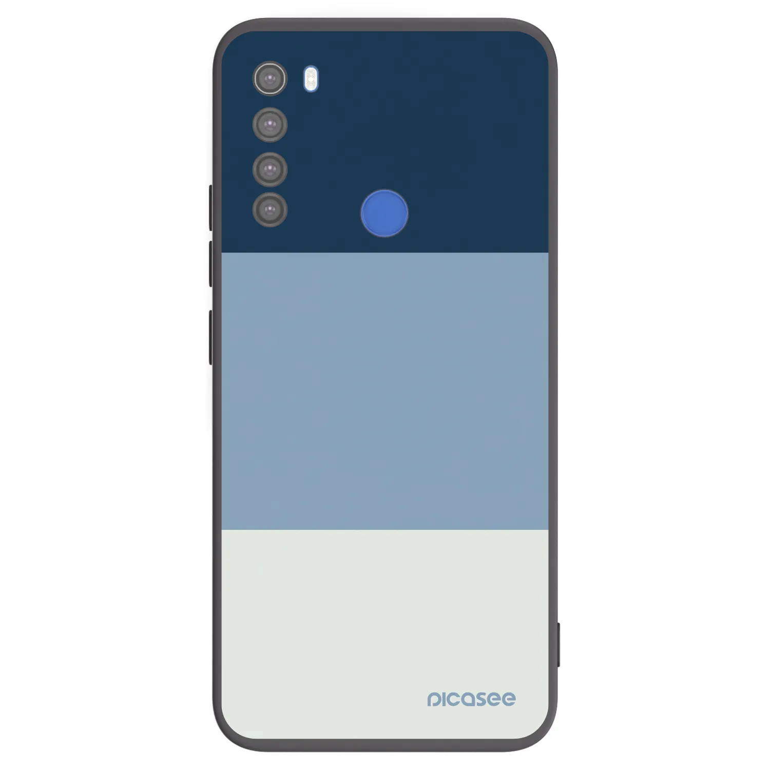 Picasee Μαύρη θήκη σιλικόνης για Xiaomi Redmi Note 8T - Coastal Blue