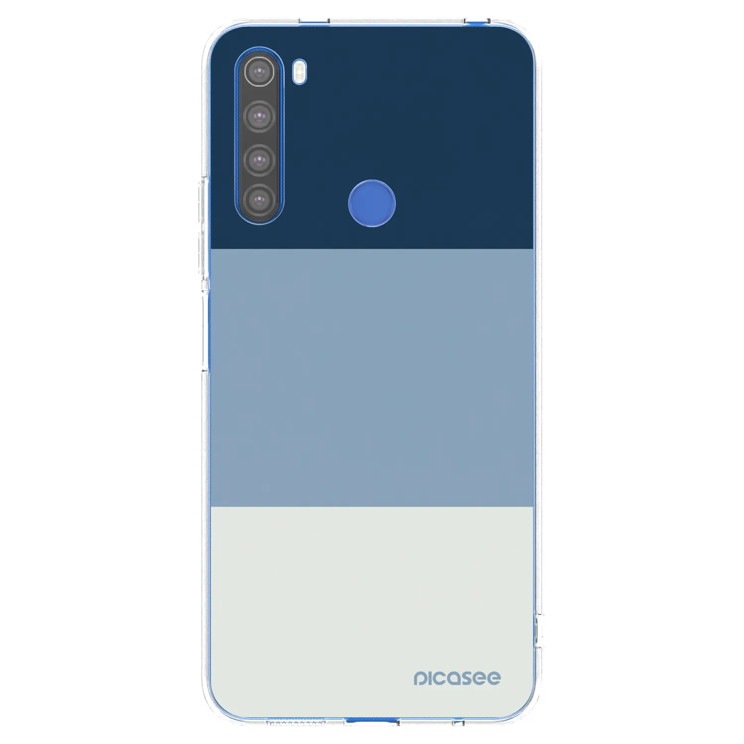 Picasee διαφανής θήκη σιλικόνης Xiaomi Redmi Note 8T - Coastal Blue