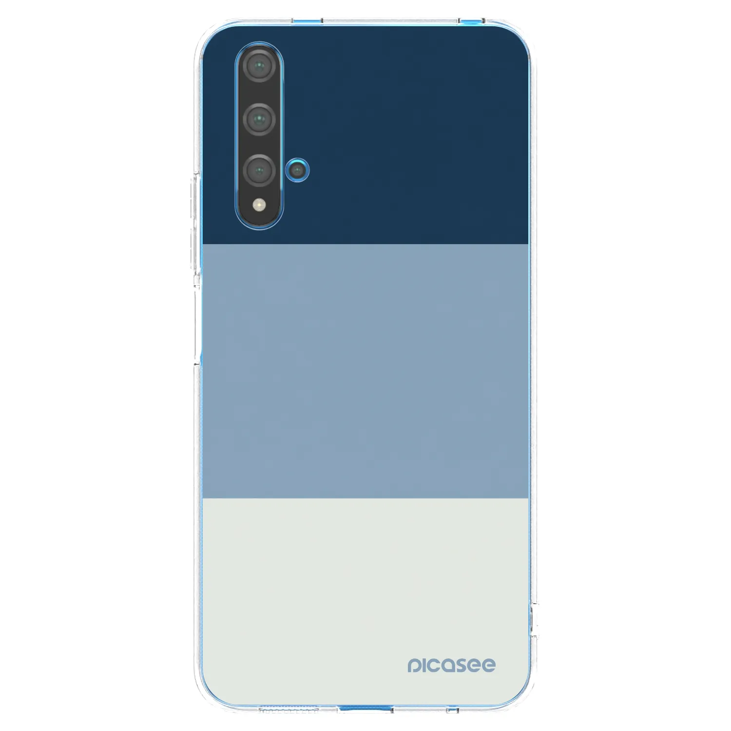 Picasee διαφανής θήκη σιλικόνης Huawei Nova 5T - Coastal Blue