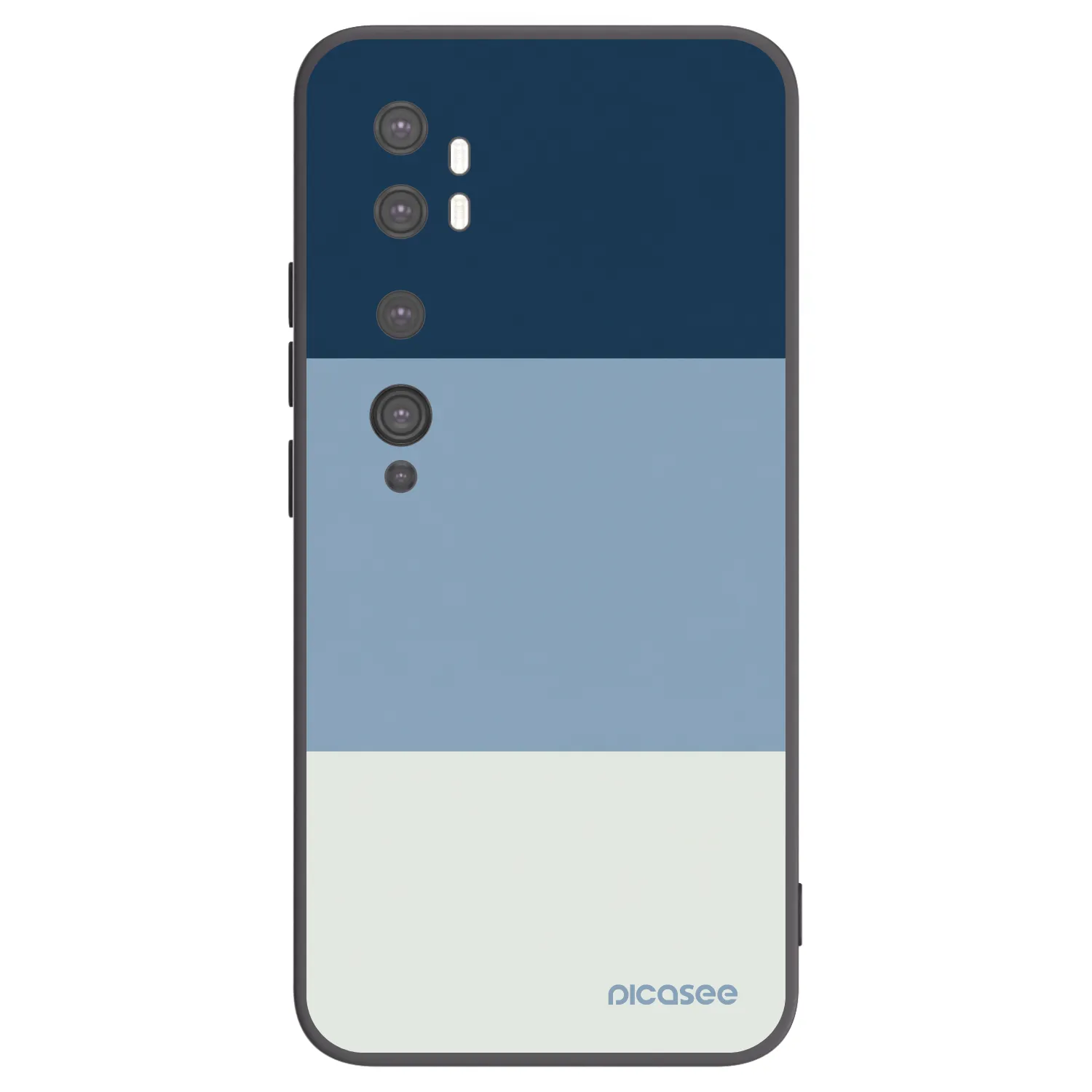 Picasee Μαύρη θήκη σιλικόνης για Xiaomi Mi Note 10 (Pro) - Coastal Blue