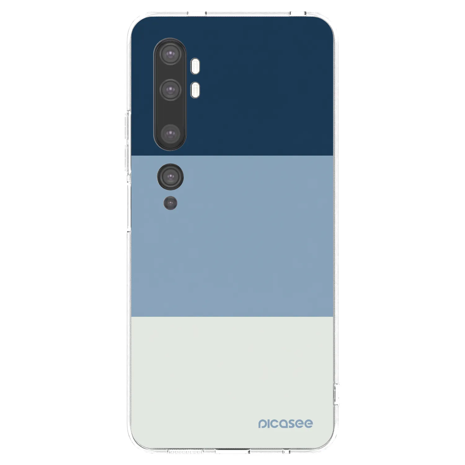 Picasee διαφανής θήκη σιλικόνης Xiaomi Mi Note 10 (Pro) - Coastal Blue