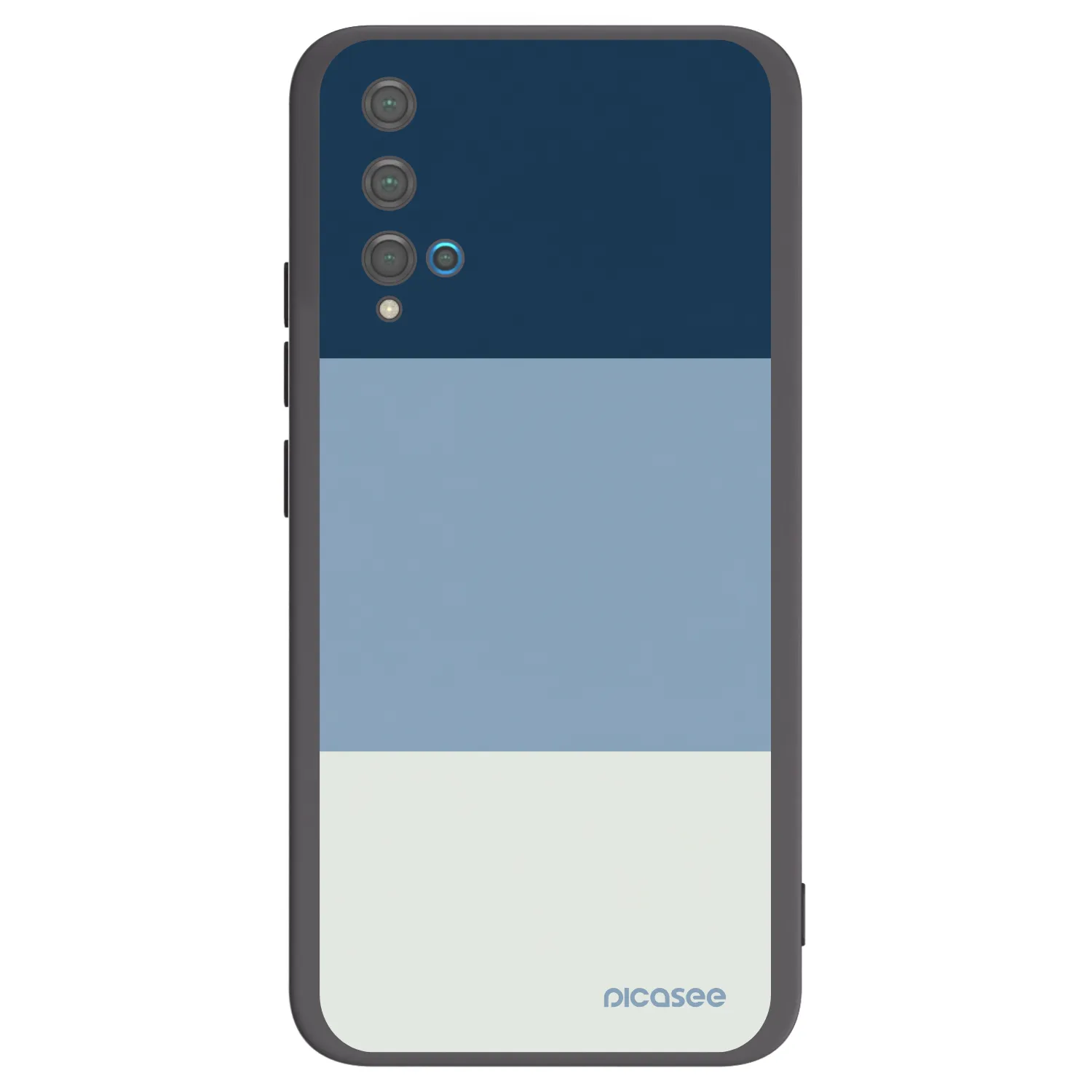 Picasee Μαύρη θήκη σιλικόνης για Huawei Nova 5T - Coastal Blue