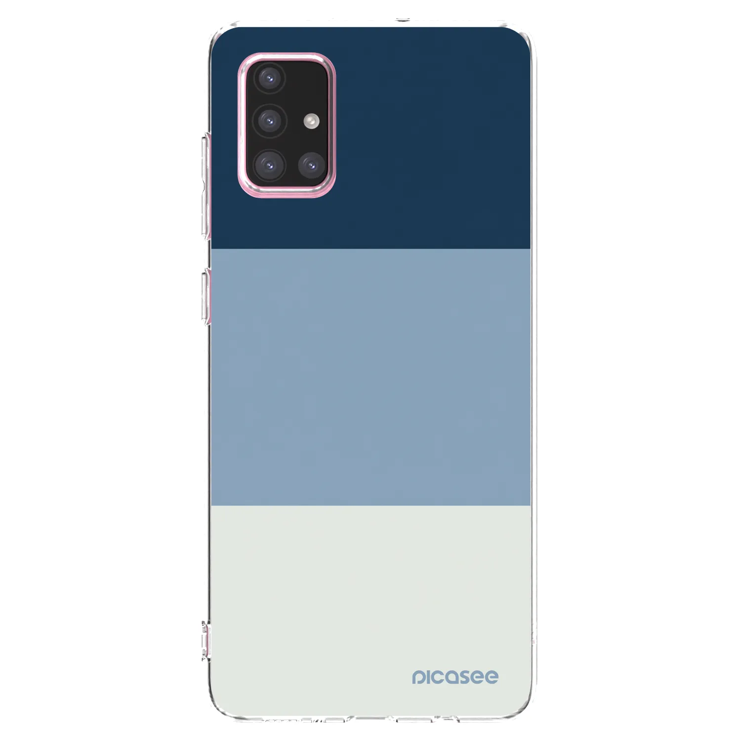 Picasee διαφανής θήκη σιλικόνης Samsung Galaxy A71 A715F - Coastal Blue