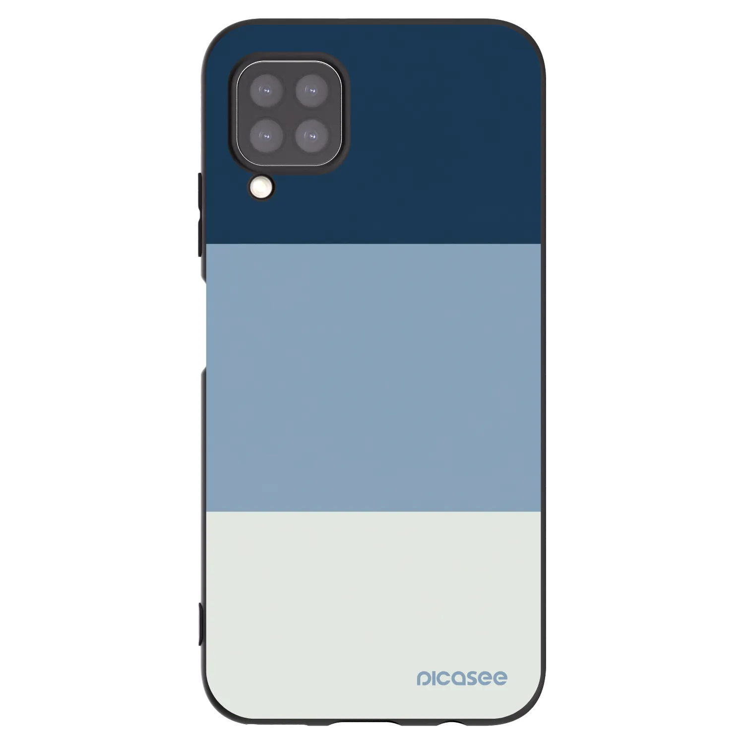 Picasee Μαύρη θήκη σιλικόνης για Huawei P40 Lite - Coastal Blue