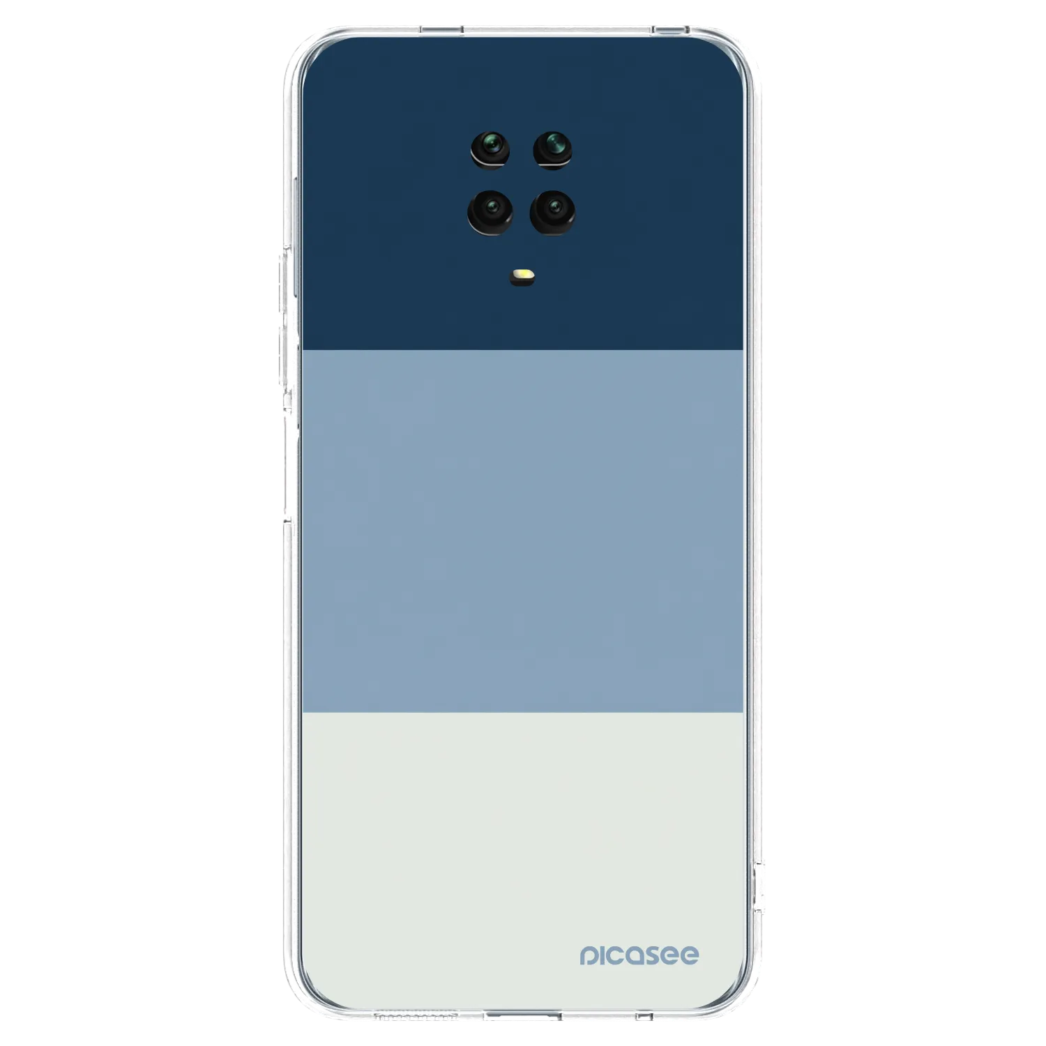 Picasee διαφανής θήκη σιλικόνης Xiaomi Redmi Note 9 Pro - Coastal Blue