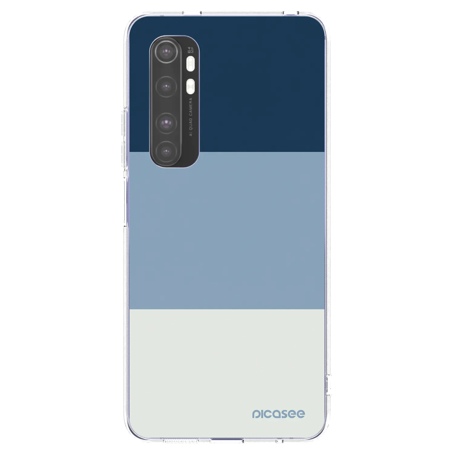 Picasee διαφανής θήκη σιλικόνης Xiaomi Mi Note 10 Lite - Coastal Blue