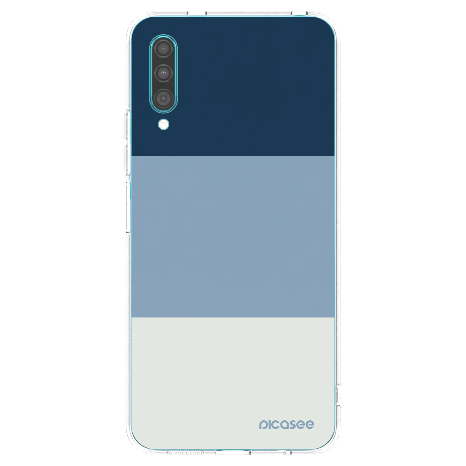Picasee διαφανής θήκη σιλικόνης Samsung Galaxy A30s A307F - Coastal Blue