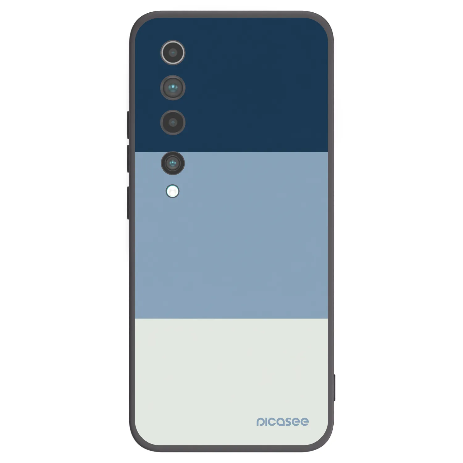Picasee Μαύρη θήκη σιλικόνης για Xiaomi Mi 10 - Coastal Blue