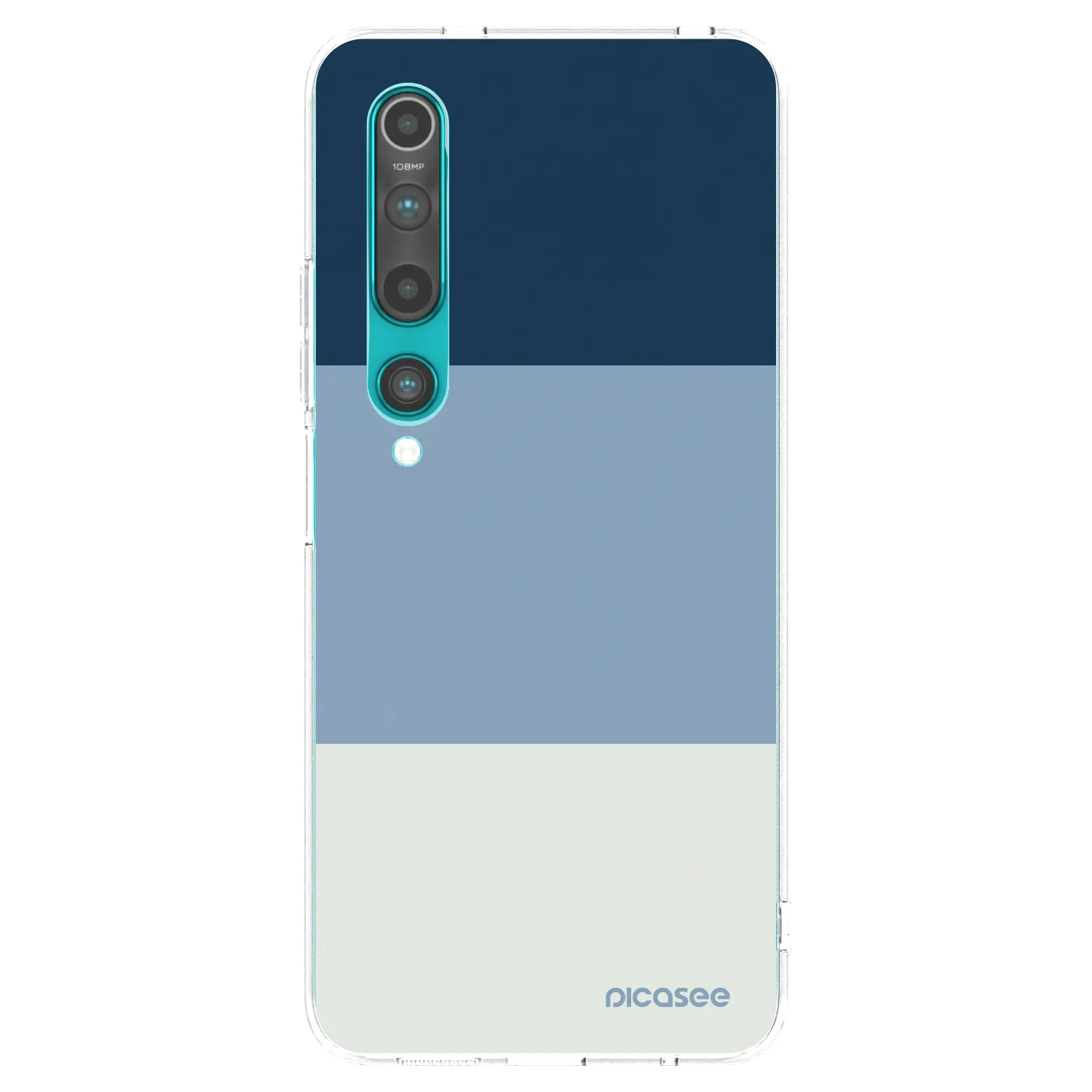 Picasee διαφανής θήκη σιλικόνης Xiaomi Mi 10 - Coastal Blue