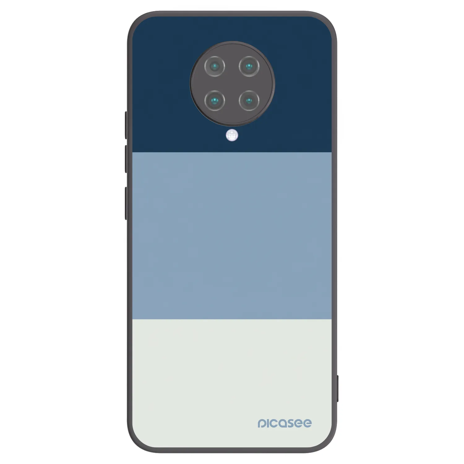 Picasee Μαύρη θήκη σιλικόνης για Xiaomi Poco F2 Pro - Coastal Blue