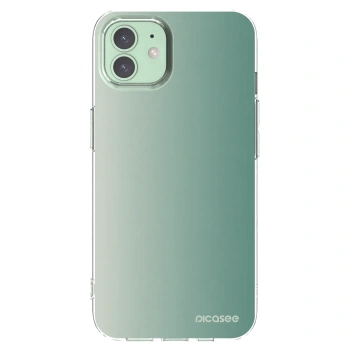 Picasee διαφανής θήκη σιλικόνης Apple iPhone 12 - Misty Sage