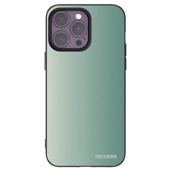Picasee Μαύρη θήκη σιλικόνης για Apple iPhone 14 Pro Max - Misty Sage