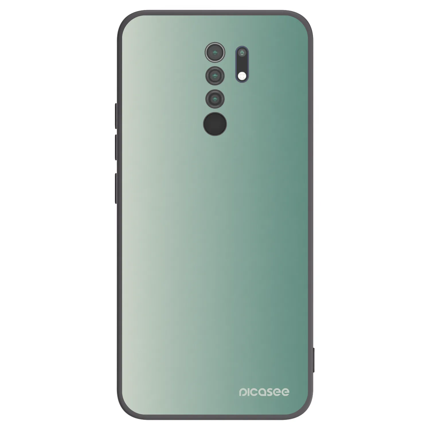 Picasee Μαύρη θήκη σιλικόνης για Xiaomi Redmi 9 - Misty Sage