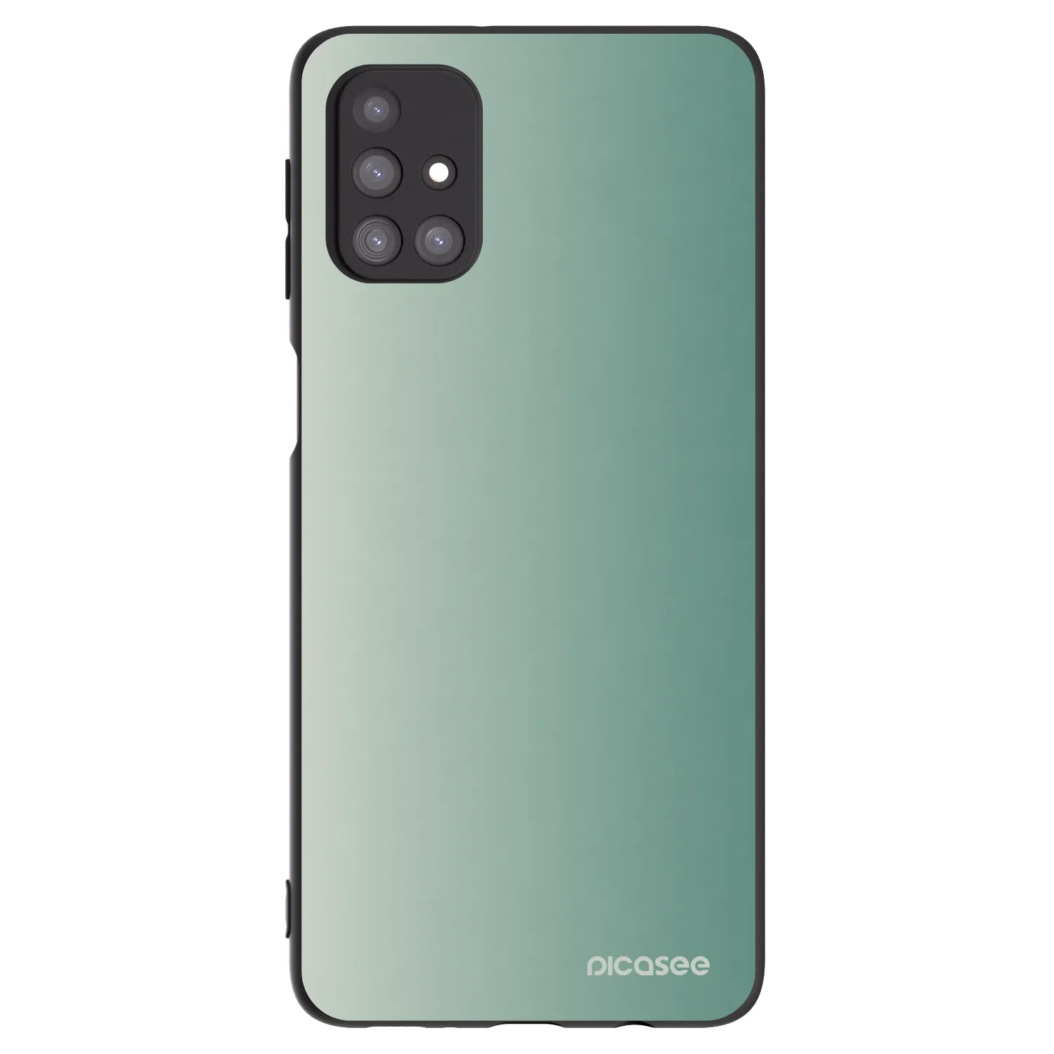 Picasee Μαύρη θήκη σιλικόνης για Samsung Galaxy M31s - Misty Sage