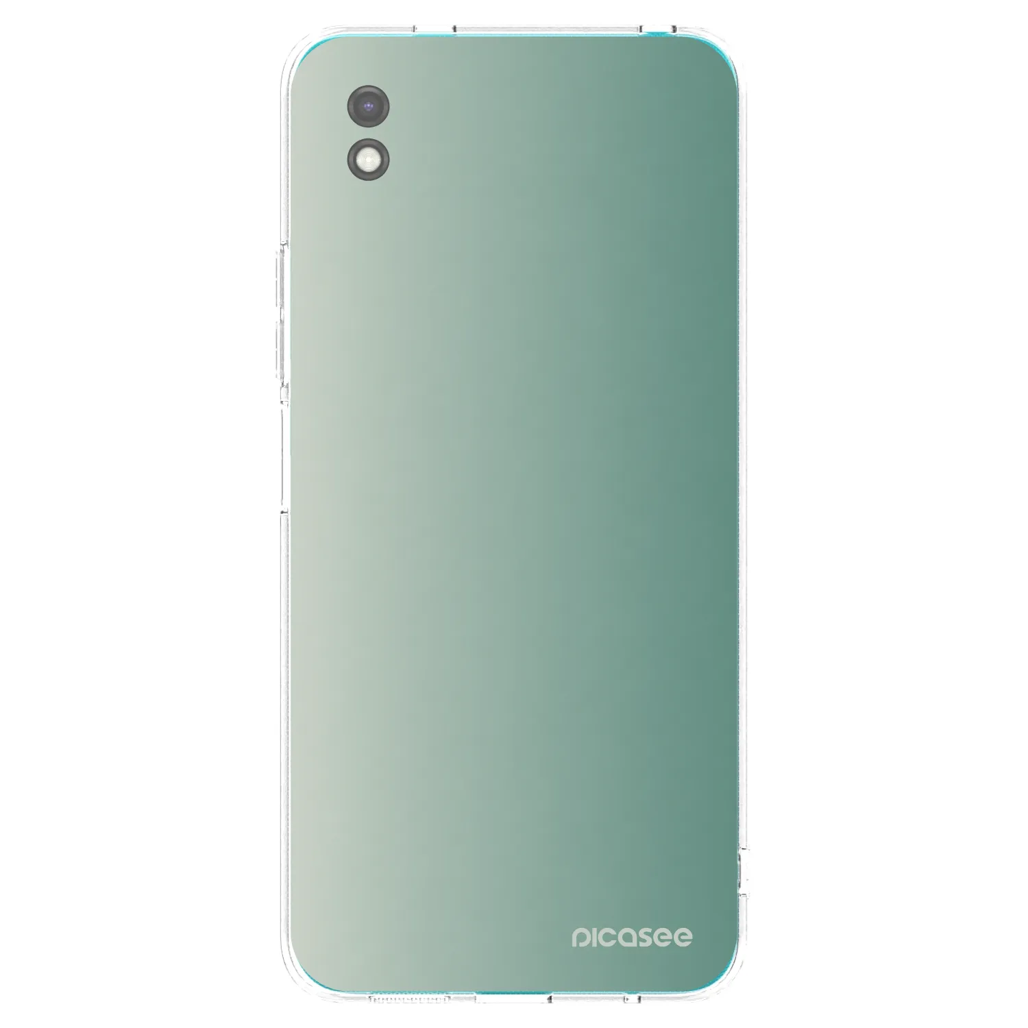 Picasee Μαύρη θήκη σιλικόνης για Xiaomi Redmi 9A - Misty Sage