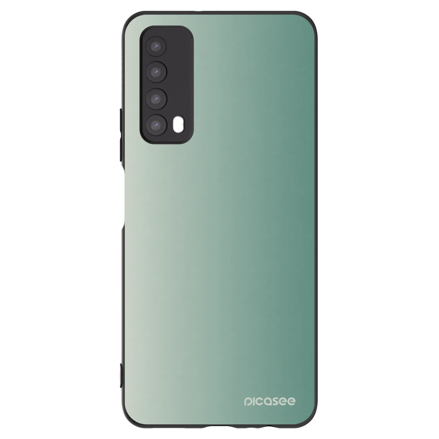 Picasee Μαύρη θήκη σιλικόνης για Huawei P Smart 2021 - Misty Sage
