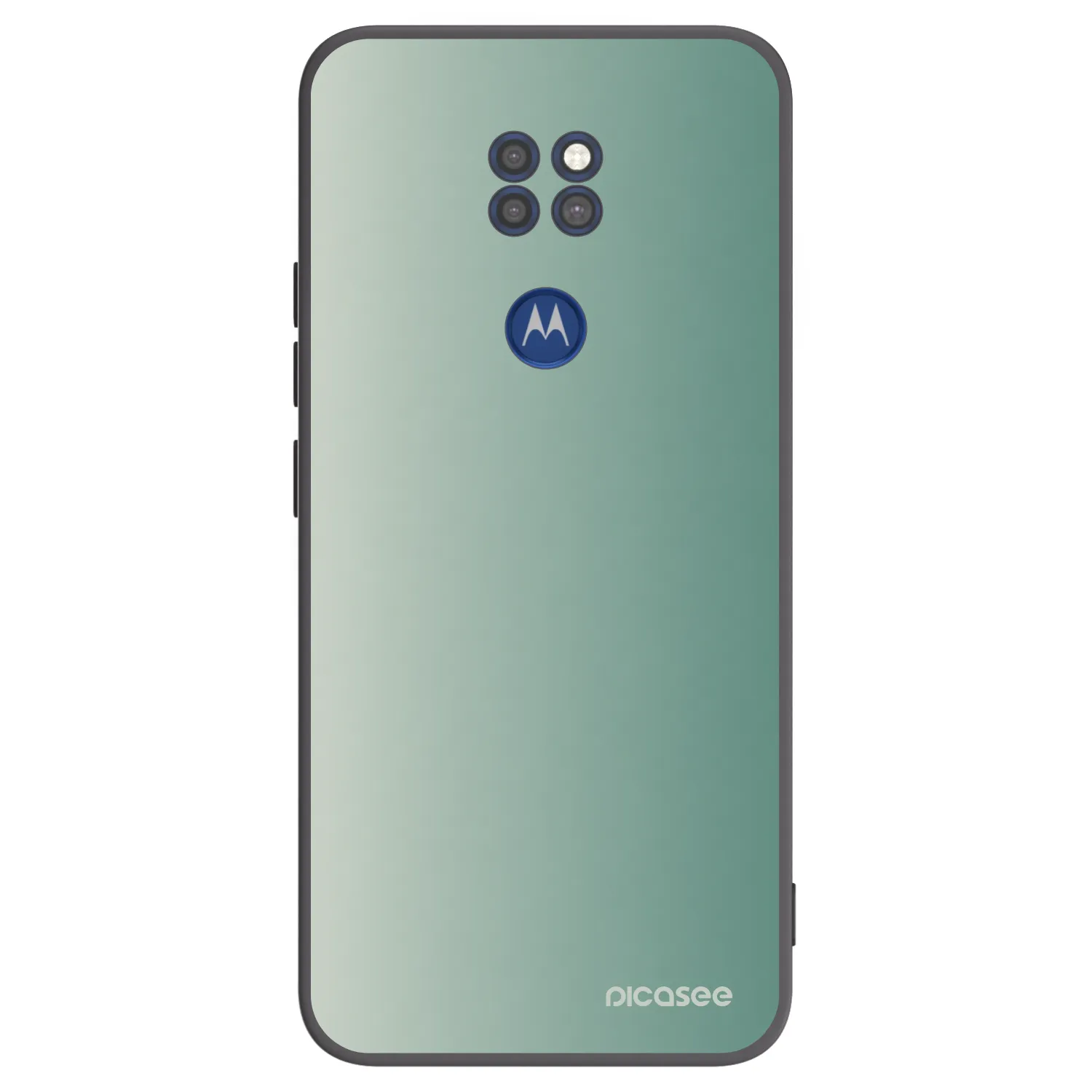 Picasee Μαύρη θήκη σιλικόνης για Motorola Moto G9 Play - Misty Sage