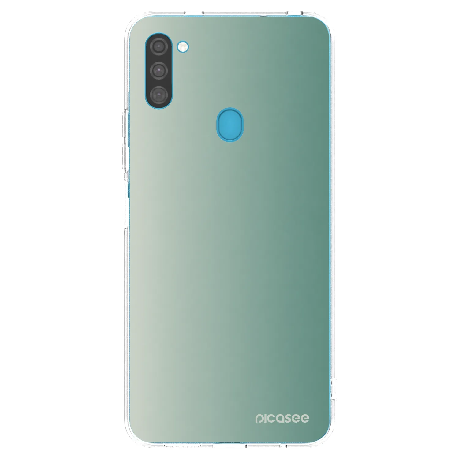 Picasee διαφανής θήκη σιλικόνης Samsung Galaxy M11 - Misty Sage