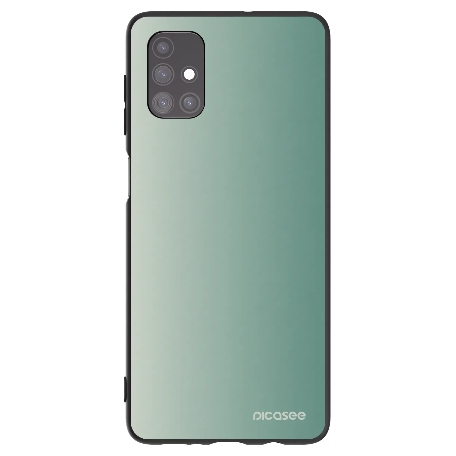 Picasee Μαύρη θήκη σιλικόνης για Samsung Galaxy M51 M515F - Misty Sage