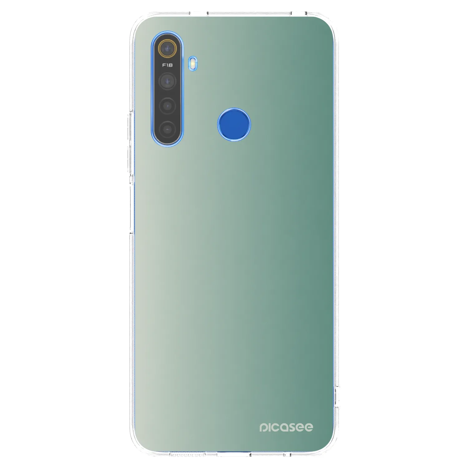 Picasee διαφανής θήκη σιλικόνης Realme 5 - Misty Sage